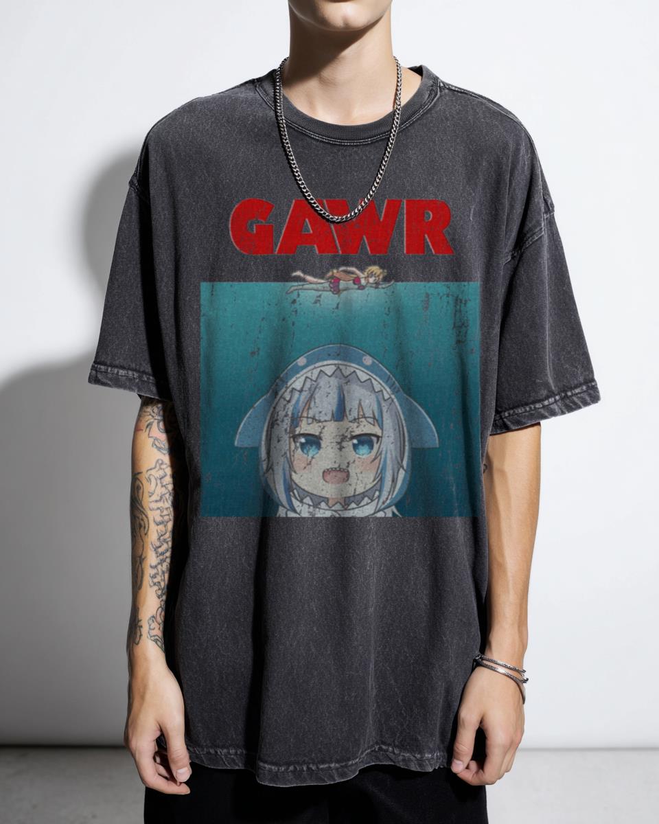 Gawr Gura Hololive EN Vtuber T-Shirt | Parody Meme Tee