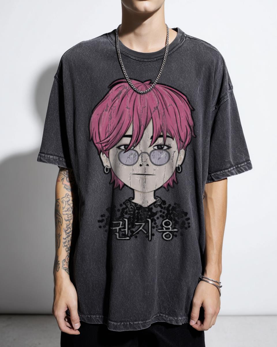 GD G-Dragon Bigbang K-Pop Idol T-Shirt - Kwon Jiyong Peaceminusone Fan