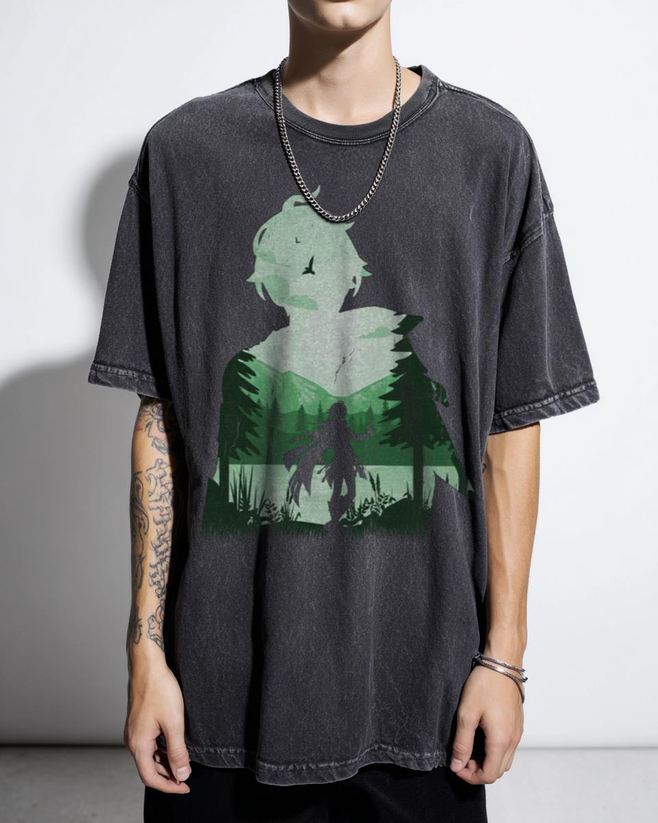 Genshin Impact Alhaitham Dendro Illusion T-Shirt - Anime Game Fan Art
