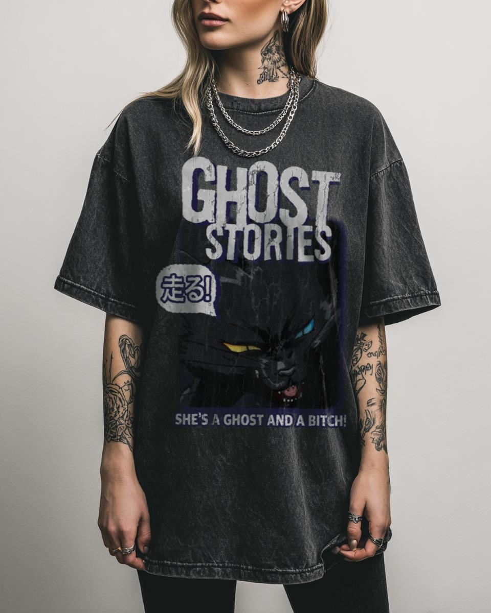 Ghost Stories Anime “She’s A Ghost And A B!tch” T-Shirt – Funny Weeb LGBTQIA+ Fan Gift