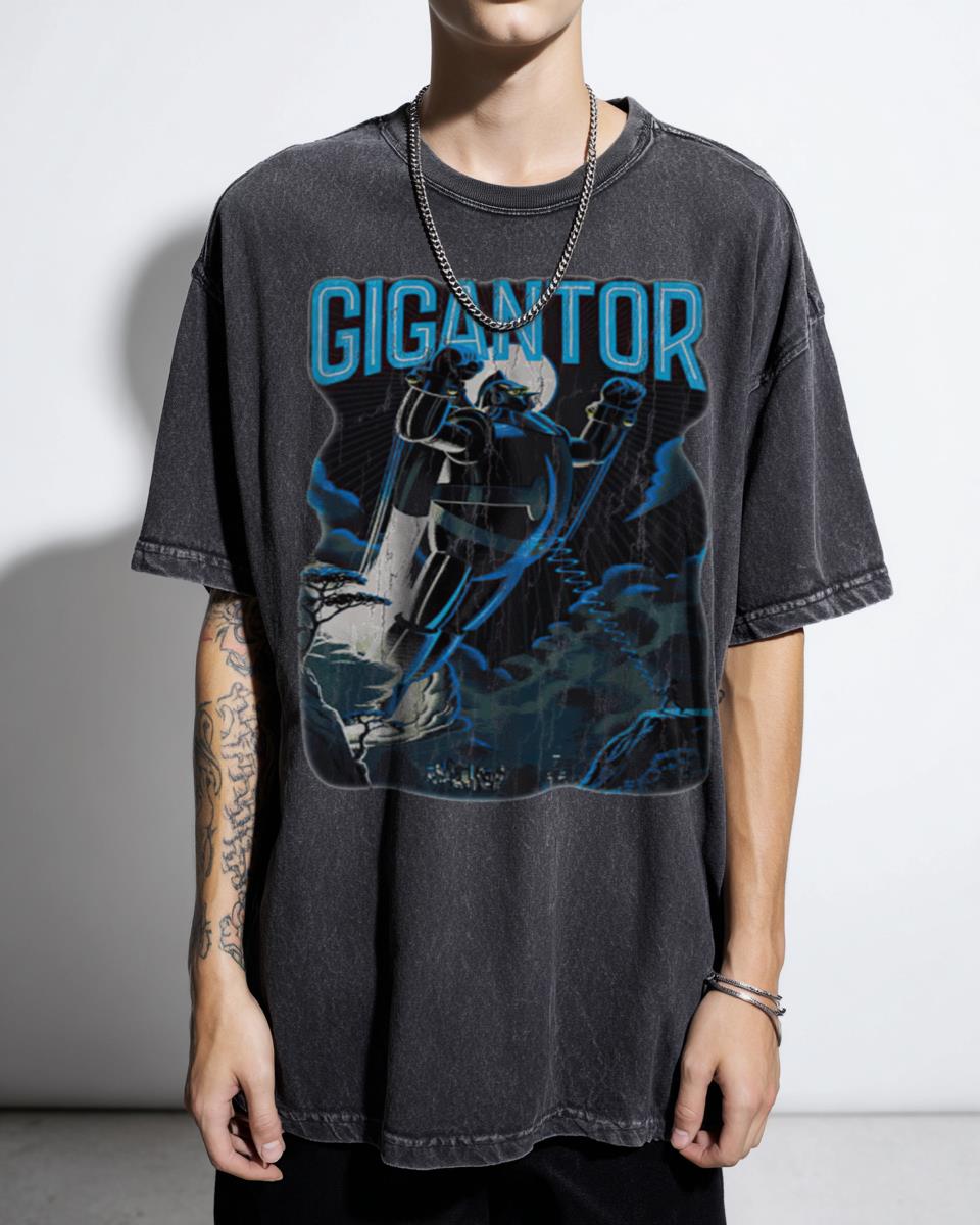 GIGANTOR Mecha Robot Anime T-Shirt - Retro Japanese Sci-Fi Inspired Tee Unisex