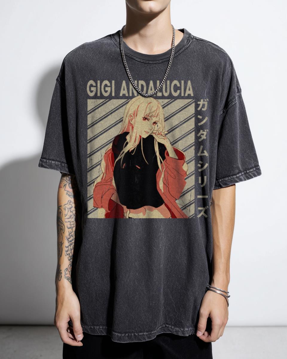 Gigi Andalucia Gundam Anime Girl Robots T-Shirt - Japanese Manga Poster Art