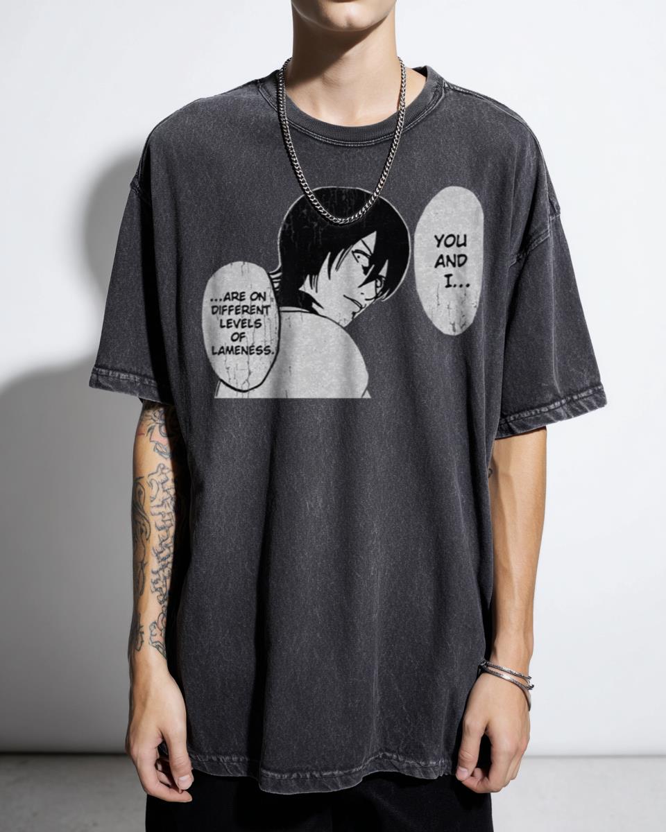 Gintama Yamazaki Sagaru Anpan Anime T-Shirt - Different Levels of Lameness Manga Tee