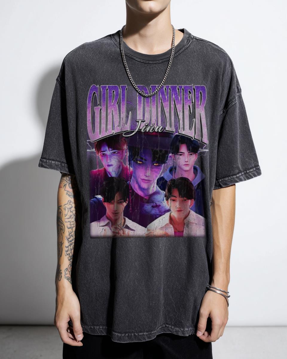 Girl Dinner Jinu Kpop Demon Hunter T-Shirt - Anime Villain Fan Apparel