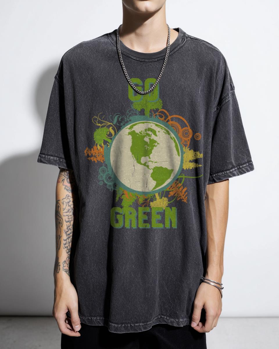 Go Green Climate Change Earth Lover T-Shirt - Environmentalist Recycle Unisex