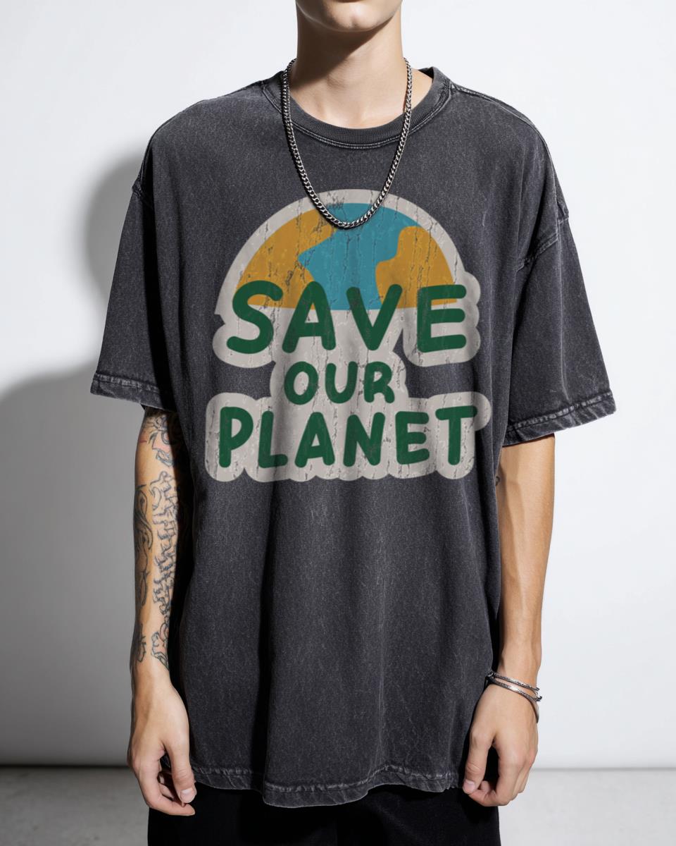 Go Green Save Our Planet T-Shirt - Environmental Recycle Earth Day