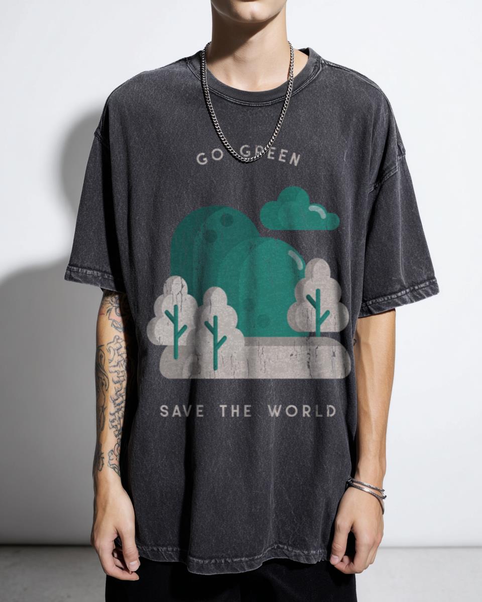 Go Green Save The World Eco Friendly T-Shirt