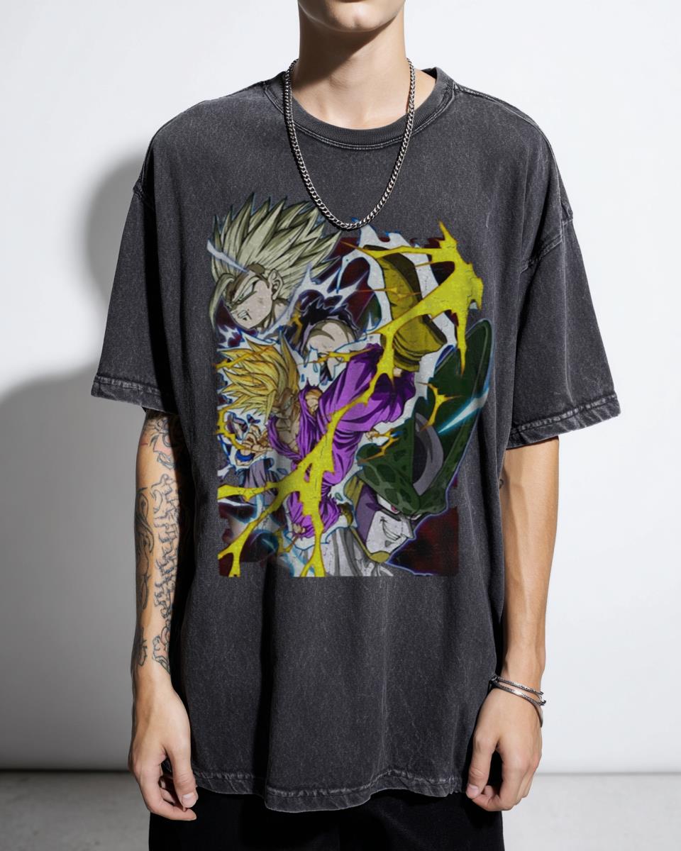 Gohan and Cell Dragon Ball Z Manga T-Shirt - Anime Fan Art Unisex