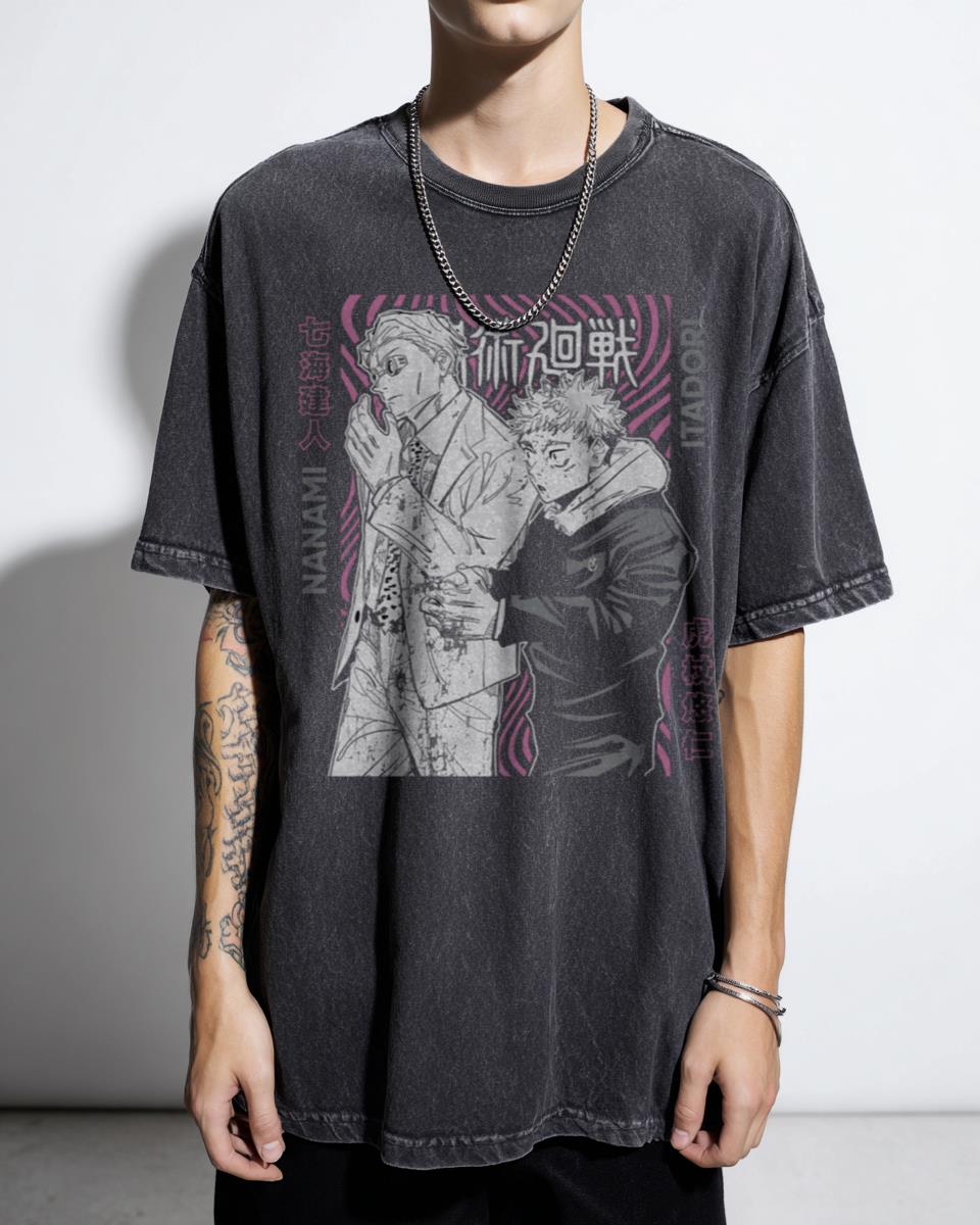 Gojo & Itadori T-Shirt | Jujutsu Kaisen Student Teacher Duo Tee