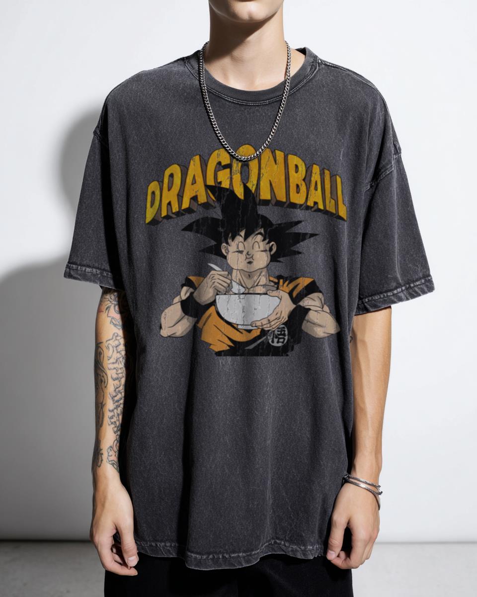 Goku Eating Ramen Tee | Dragon Ball Z Anime Fan Art