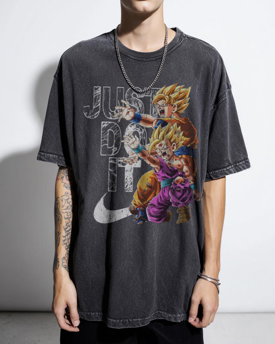 Goku & Gohan Kamehameha T-Shirt | Dragon Ball Z Anime