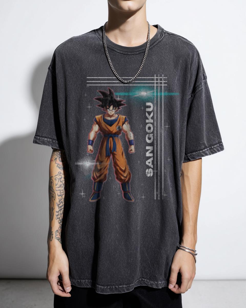 Goku Super Saiyan T-Shirt | DBZ Anime Power Up Graphic Tee