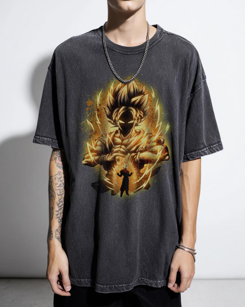 Golden Saiyan Kaioken Goku Dragon Ball Super T-Shirt - Anime Hero Manga Tee Unisex