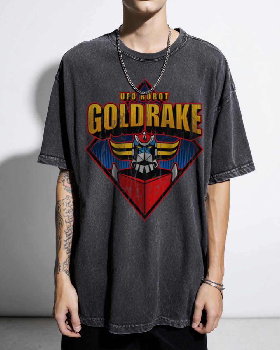Goldrake Losanga Vintage Anime Logo T-Shirt - 70s Mecha Fan Unisex