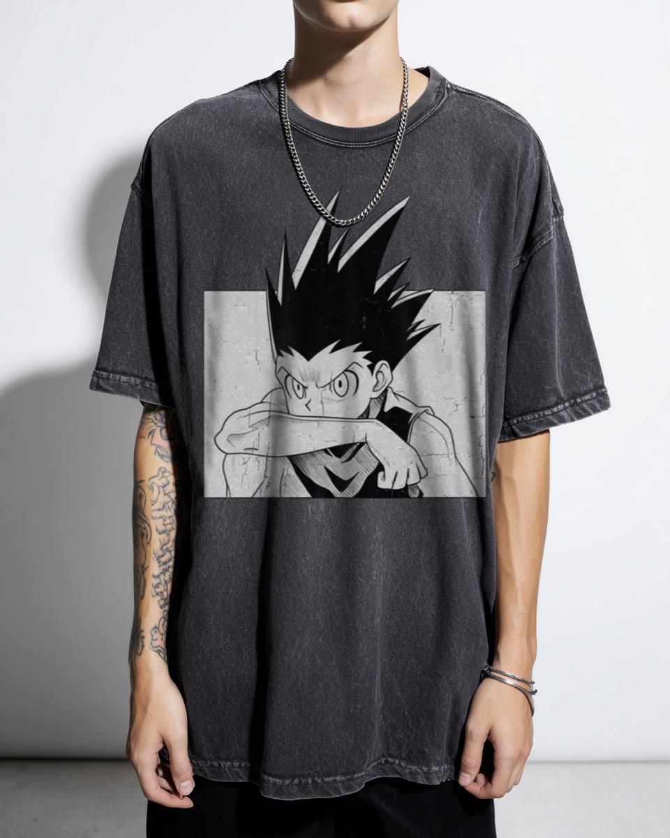 Gon Freecss The Young Hunter Hunter x Hunter Anime T-Shirt - HxH Manga Art