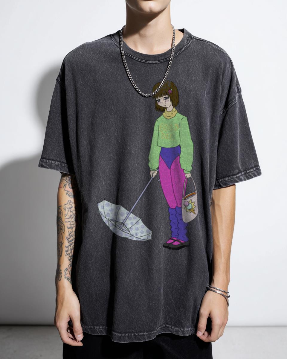 GOOD DAY Lofi Anime Girl T-Shirt - Chill Kawaii Vaporwave 90s Aesthetic