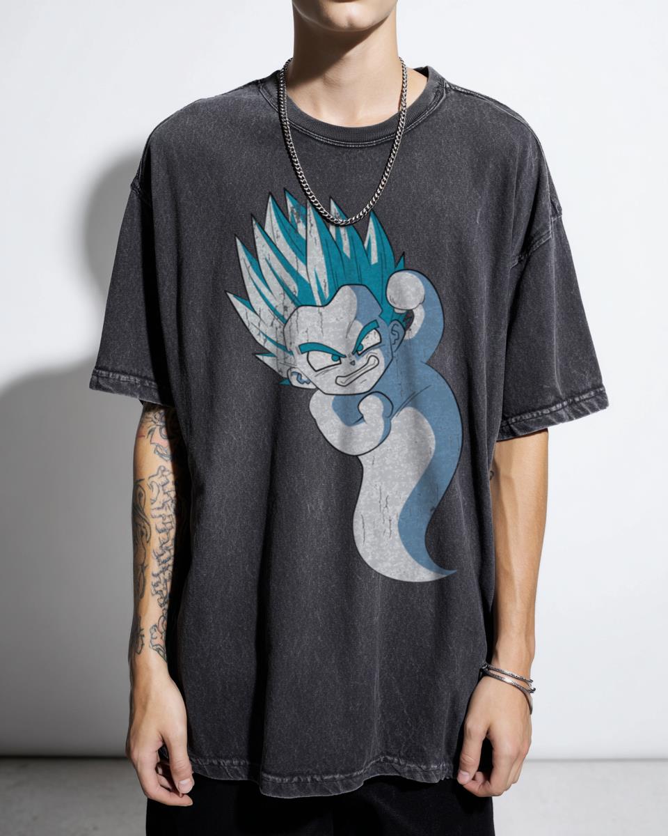 Gotenks Fusion Anime T-Shirt - Dragon Ball Z & GT Ghost Kamikaze Attack