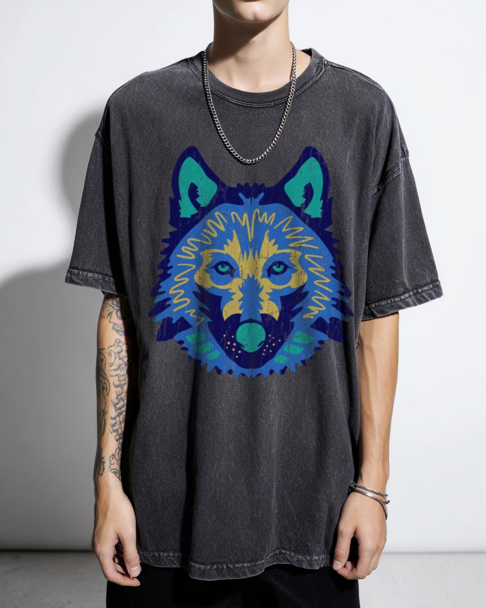 Graphic Wolf T-Shirt | Fantasy Anime Comics Elfquest Vintage Tee