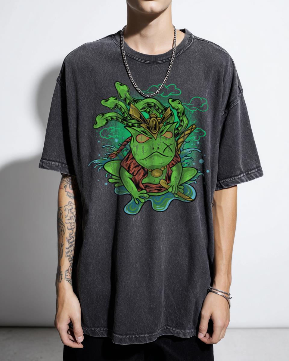 Green Frogs for Ninja Naruto Gamabunta T-Shirt - Anime Manga Fan