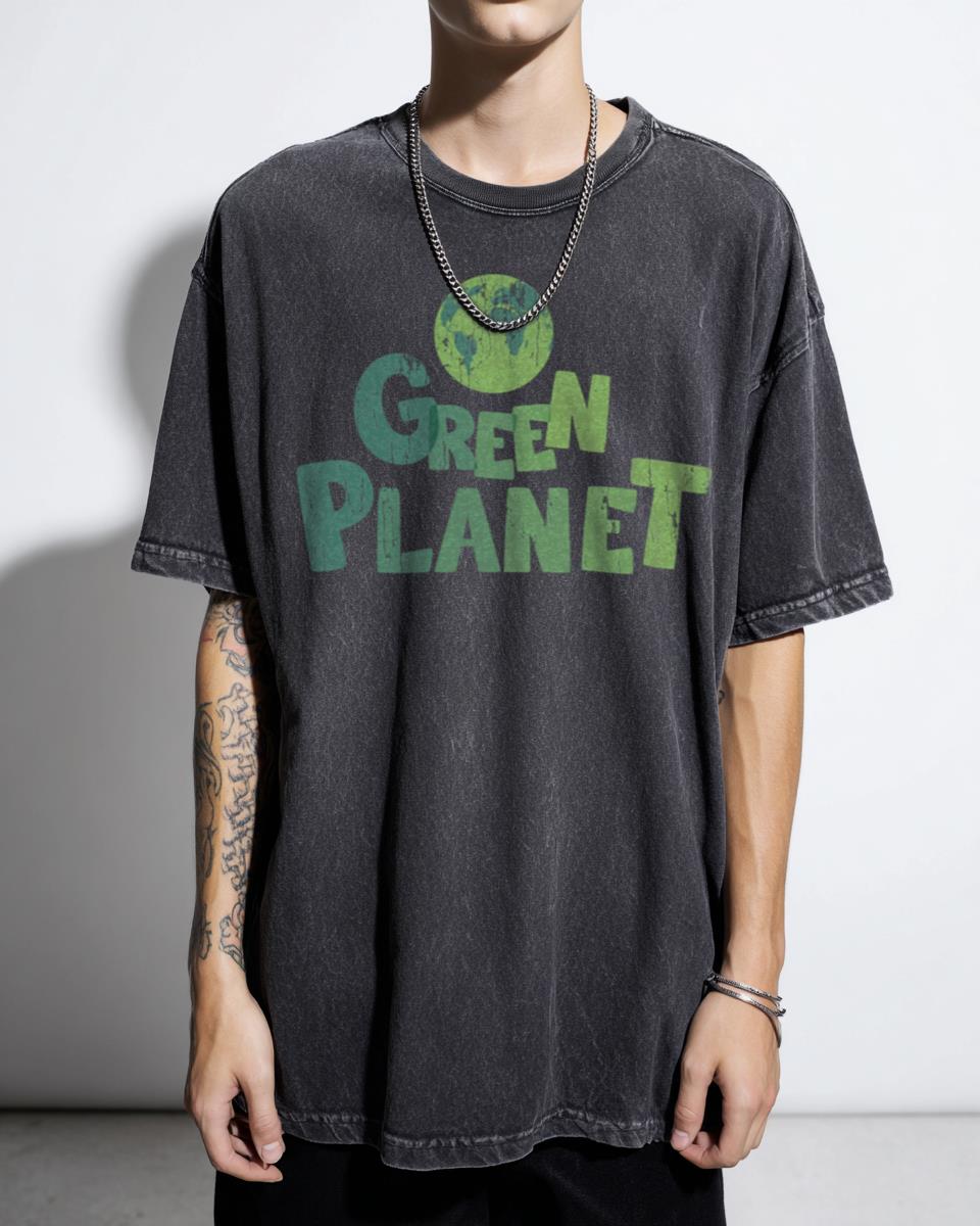 Green Planet Sustainable Quote T-Shirt - There Is No Planet B Eco-Friendly Apparel