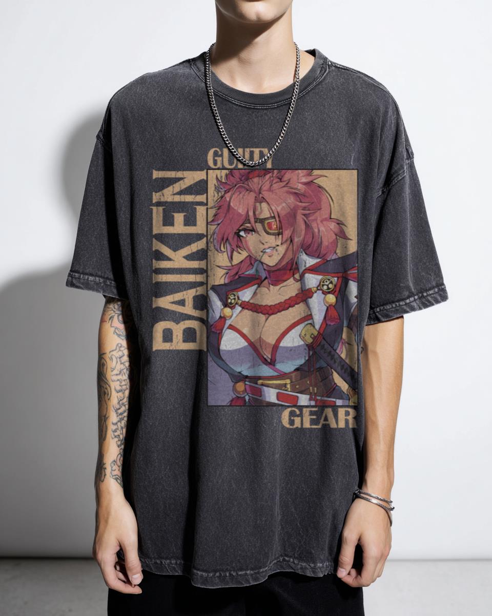 Guilty Gear Baiken T-Shirt | Fighting Game Anime Fan Art