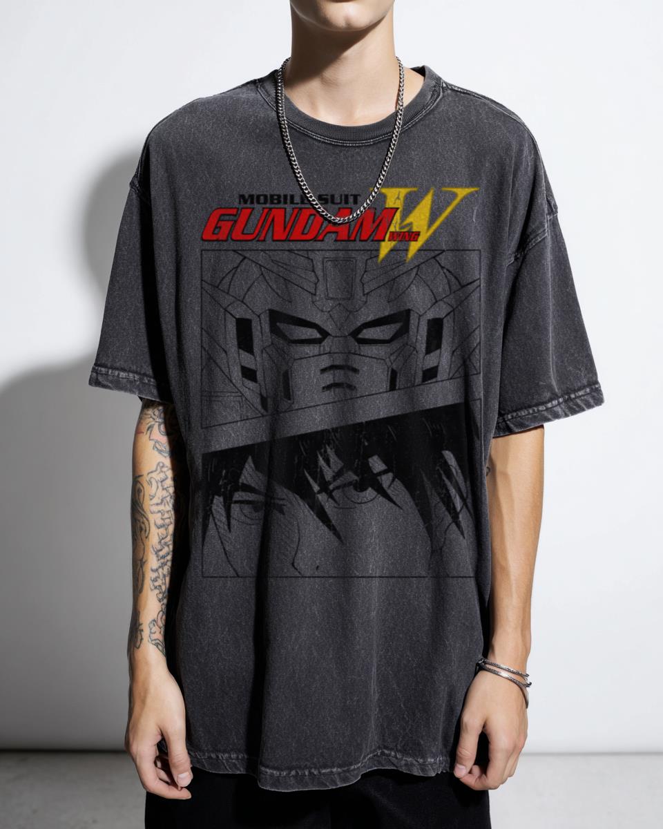 Gundam Wing Anime Mecha T-Shirt - Endless Duel Mobile Suit