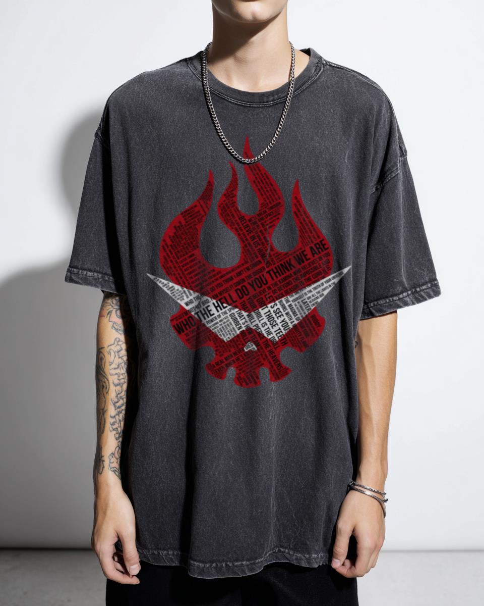 Gurren Lagann Typography Anime T-Shirt - Kamina Simon Geek Fan