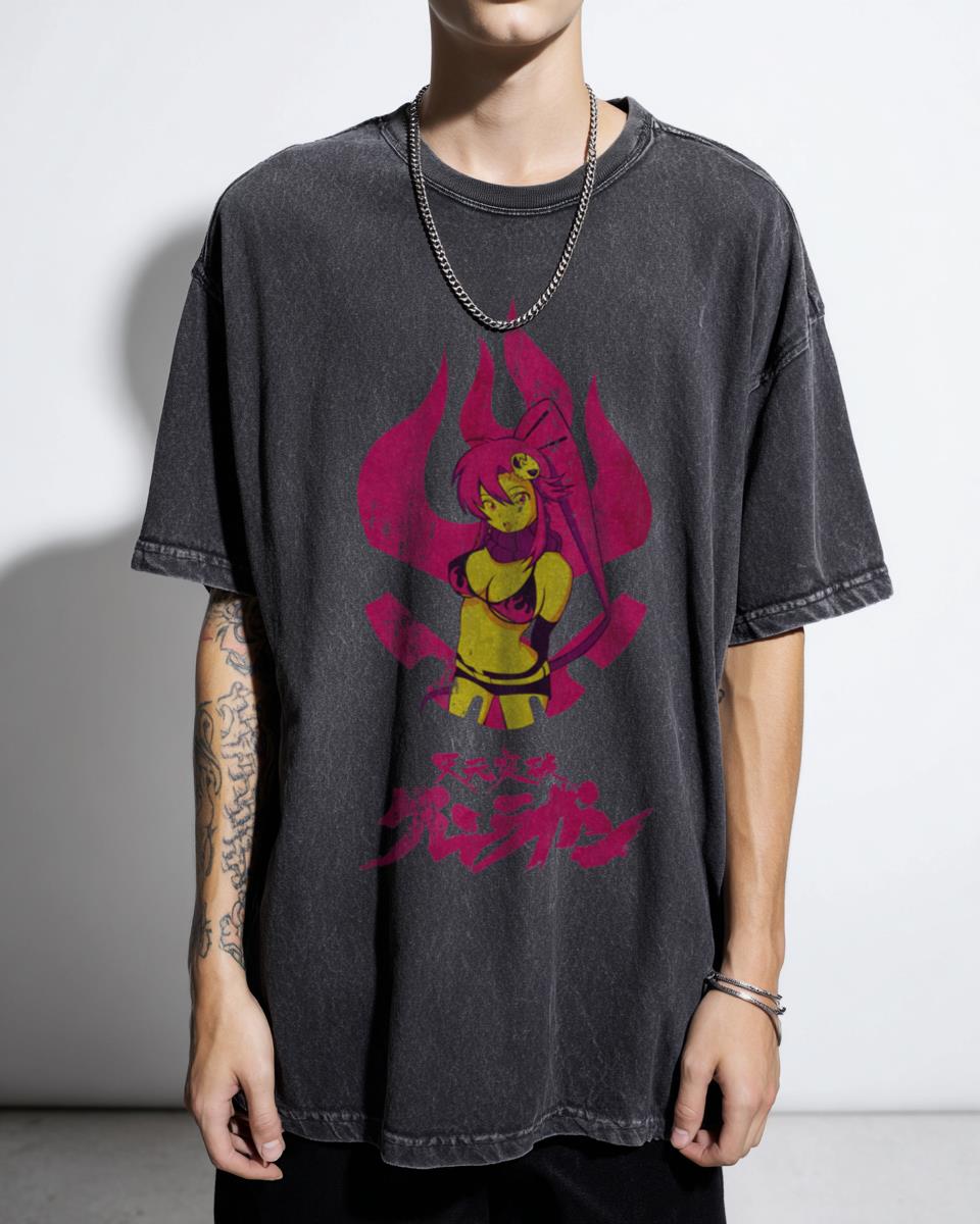 Gurren Lagann Yoko Anime T-Shirt | Mecha Manga Fan Art Tee