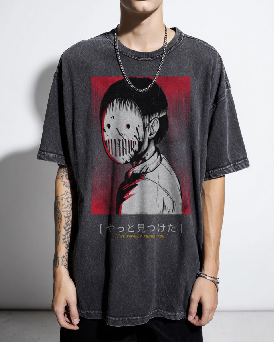 Halloween Japanese Manga Horror T-Shirt - Kaiju Spooky Trick or Treat Anime