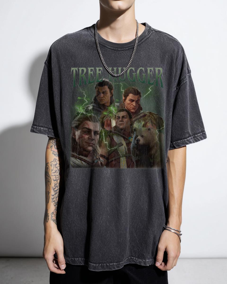 Halsin Tree Hugger Baldur's Gate 3 Druid T-Shirt - Dungeons & Dragons Fantasy RPG Unisex