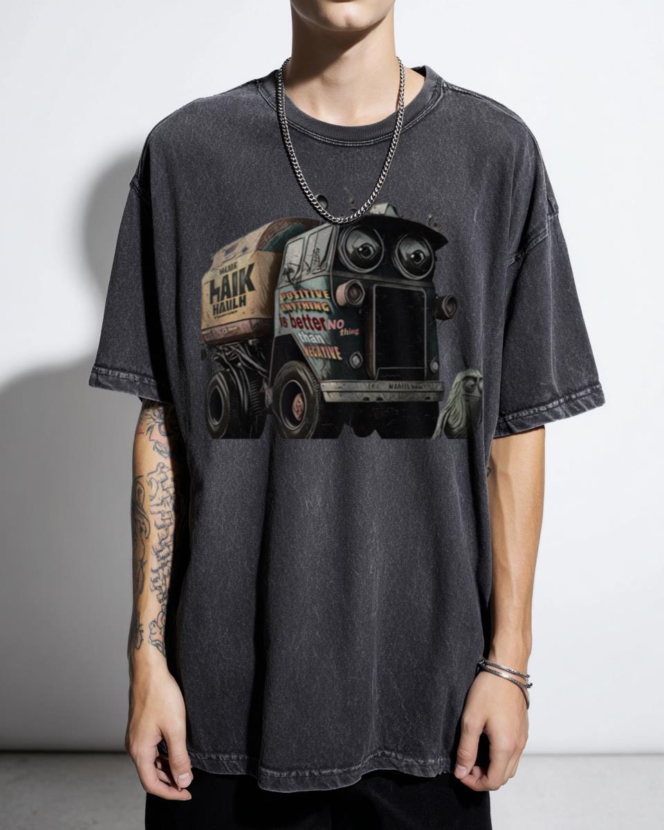 Hank and Trash Truck Cartoon Kids T-Shirt - American Computer Animated Series