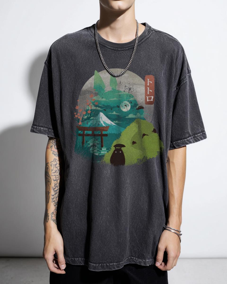 Happy Landscape Japanese Anime Artistic Nature Tee