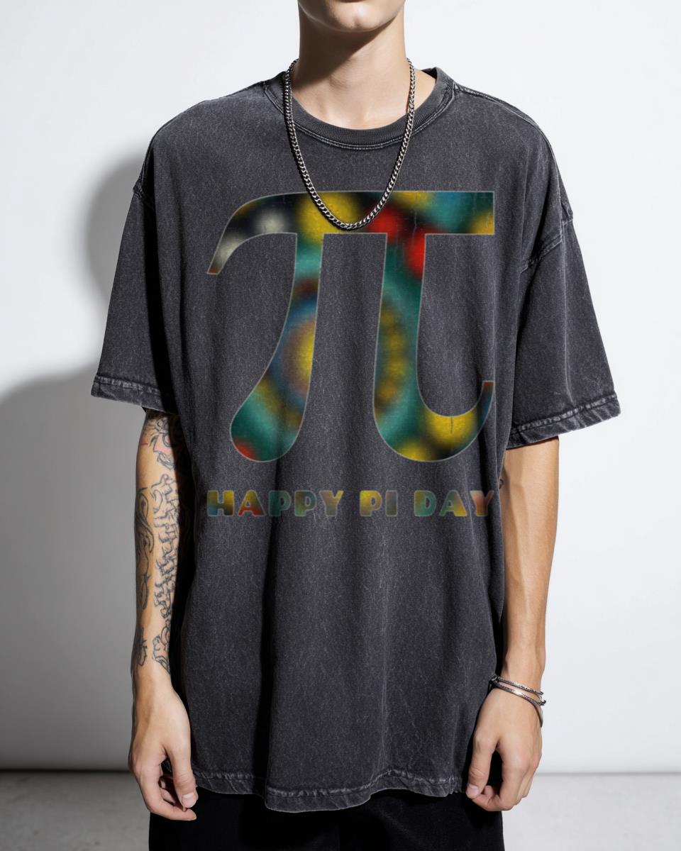 Happy Pi Day Math Art Geometry T-Shirt - Infinite Irrational Beauty STEM Unisex