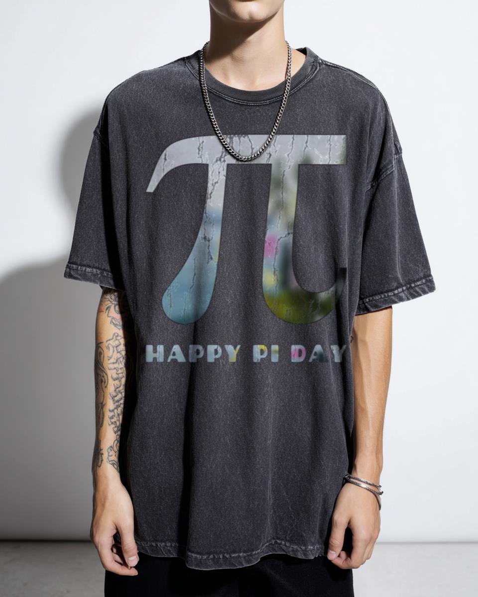 Happy Pi Day Math Art Geometry T-Shirt - Infinite Irrational Beauty STEM Unisex