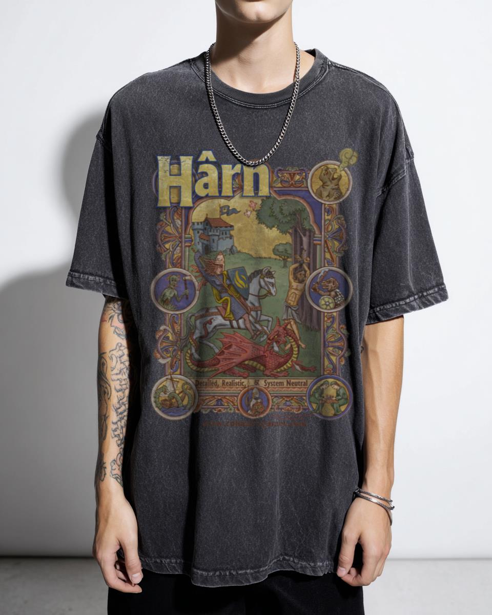 Harn Bestiary RPG Medieval Fantasy Dragon Monster Tee