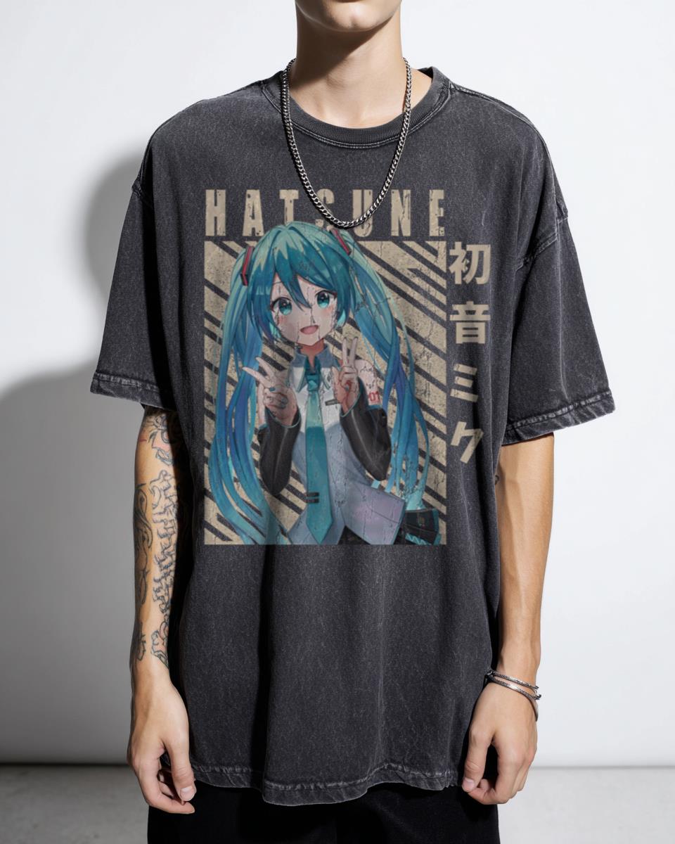 Hatsune Miku Anime Girl Vocaloid T-Shirt - Kawaii Manga Fanart Unisex
