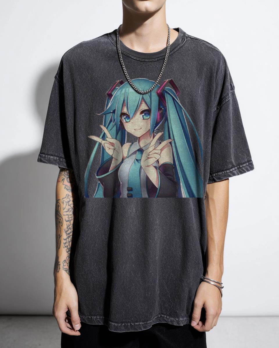 Hatsune Miku Cute Anime Girl Vocaloid T-Shirt - Japanese Pop Icon Fan Apparel