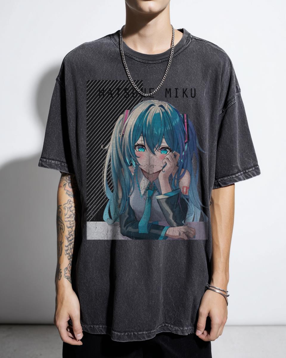 Hatsune Miku Vocaloid Project Diva Anime T-Shirt - J-Pop Music Manga Fan Unisex