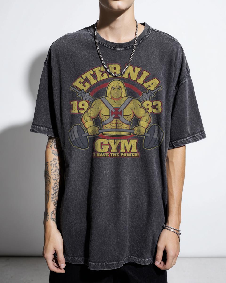 He-Man Eternia Gym T-Shirt - Masters of the Universe 80s Retro Fitness