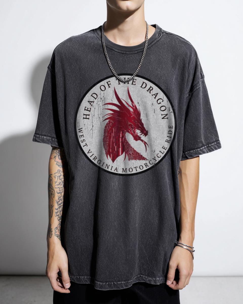 Head of the Dragon Logo T-Shirt | Mythical Beast Graphic