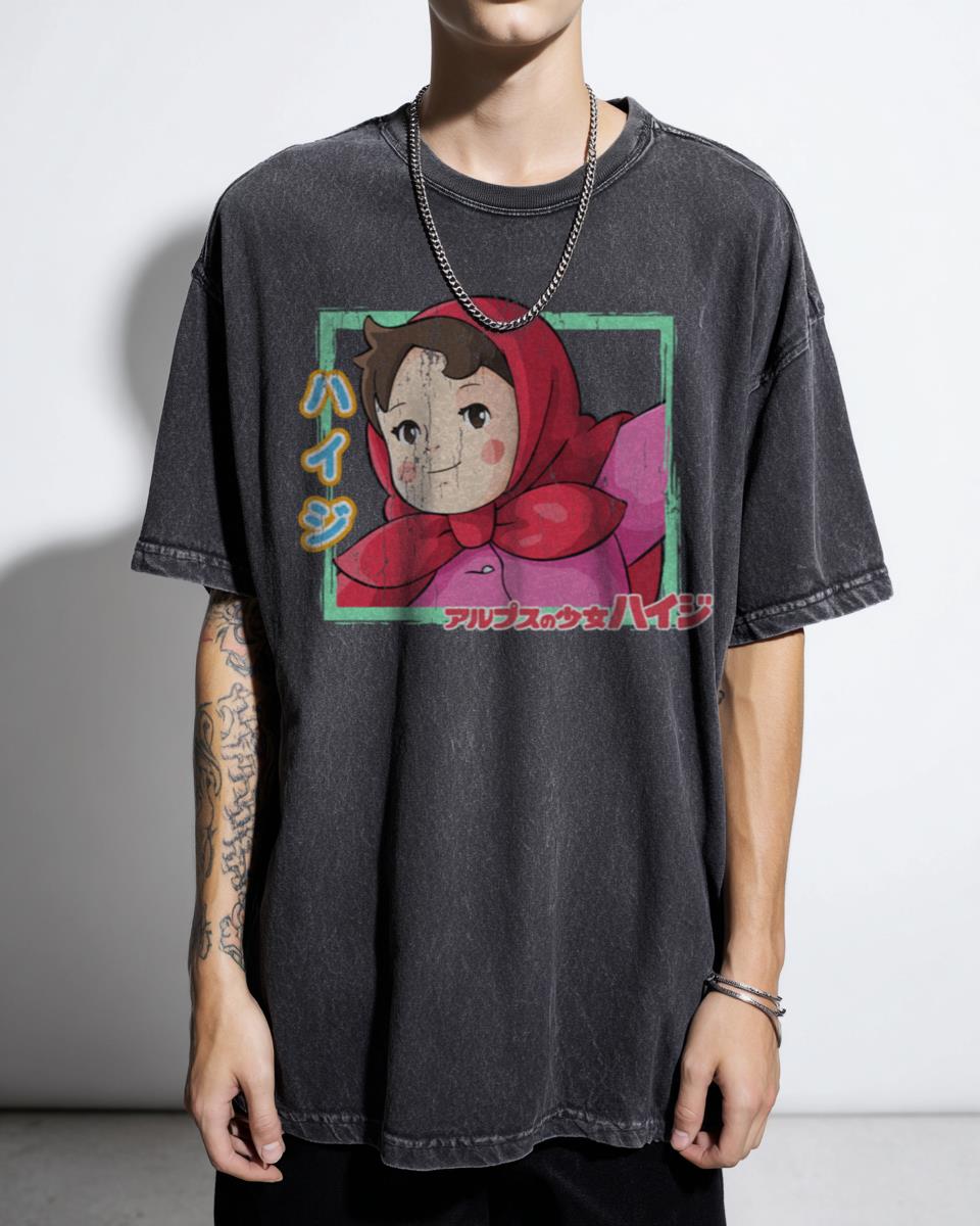 Heidi Alps Vintage Anime Tee - Hadeel Alshuaibi Design