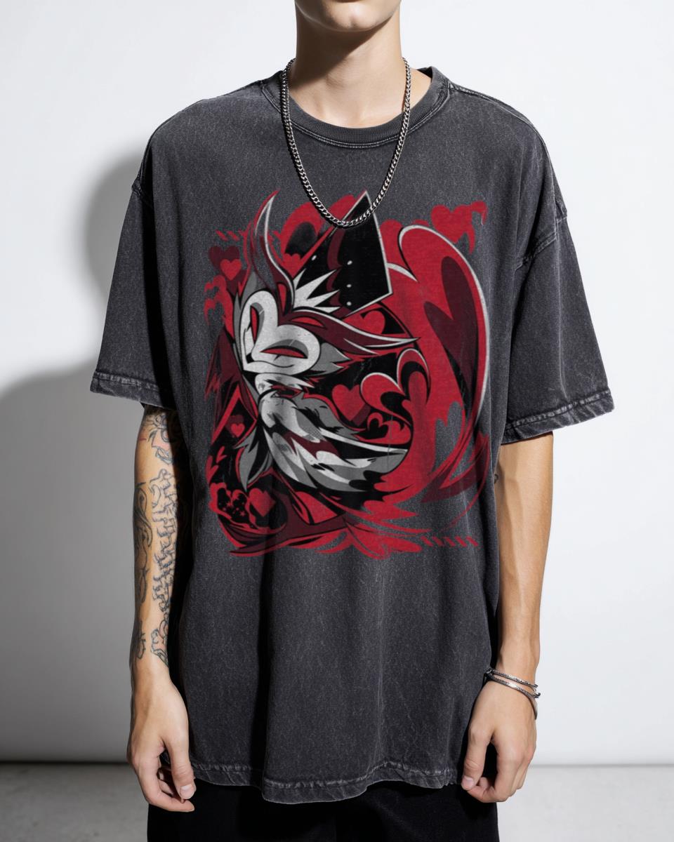 Helluva Boss Stolas Anime Style Graphic T-Shirt - Owl Demon Cartoon Fan