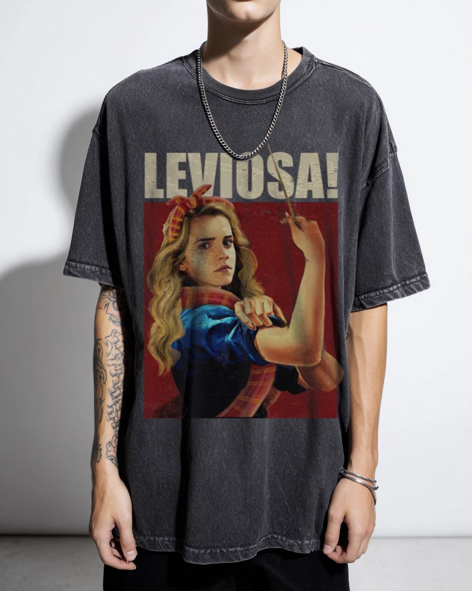 Hermione Granger 'Leviosa' Wizarding World Acidwash Tee