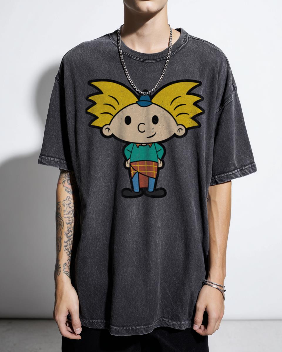 Hey Arnold! Cast T-Shirt - Best Men's Nickelodeon 90s Cartoon Gift Idea