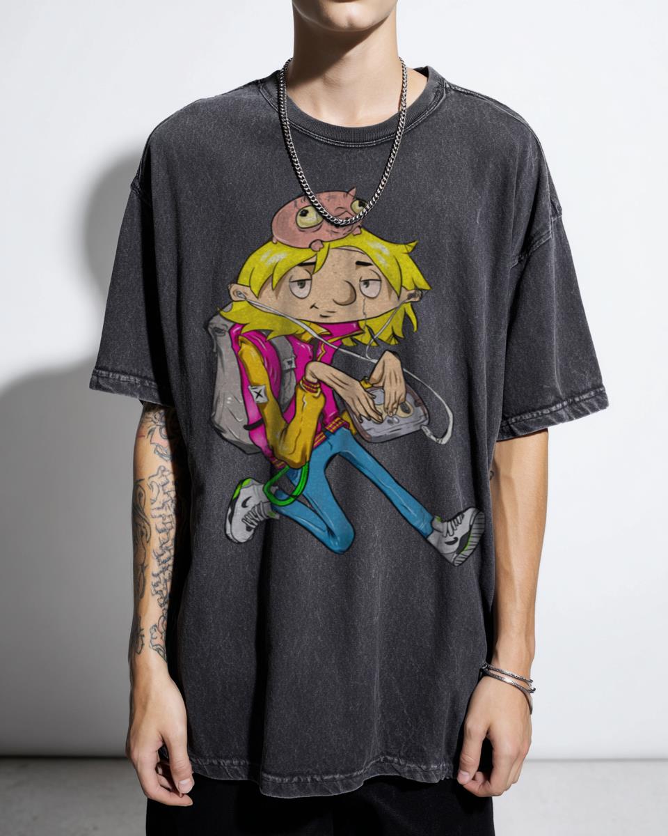 Hey Arnold! Love Funny Man Helga & Arnold Nickelodeon Cartoon T-Shirt - Retro 90s Kids