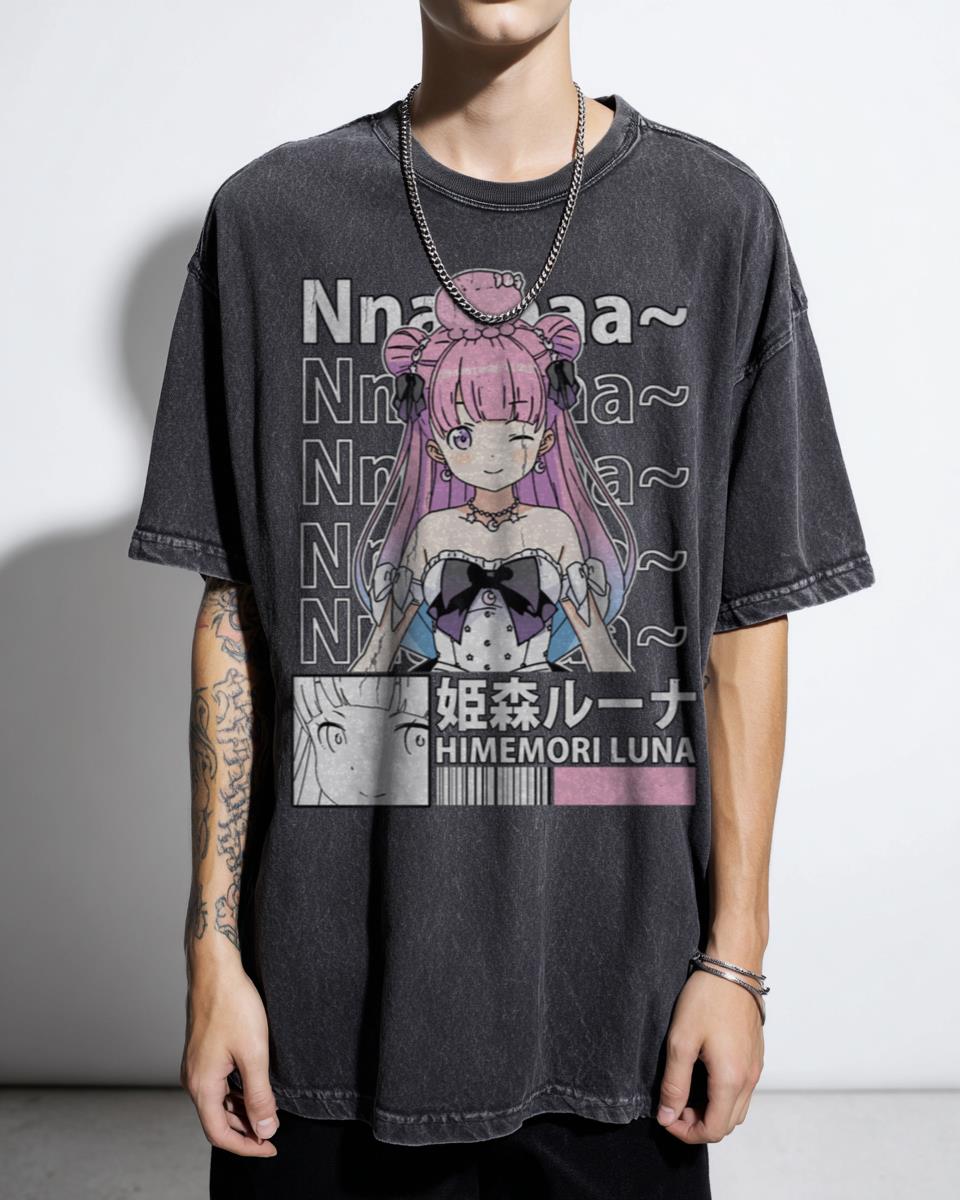 Himemori Luna Twinbuns Hololive Vtuber T-Shirt - Virtual Youtuber Fan