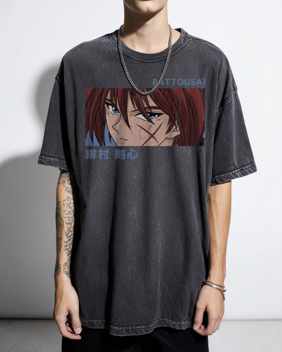 Himura Kenshin Rurouni Kenshin Anime T-Shirt - Samurai X Battousai Manga Unisex