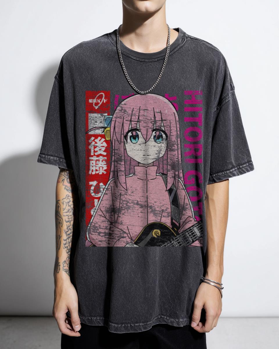 Hitori Bocchi Gotoh Fanart T-Shirt - Bocchi the Rock! Anime Tee