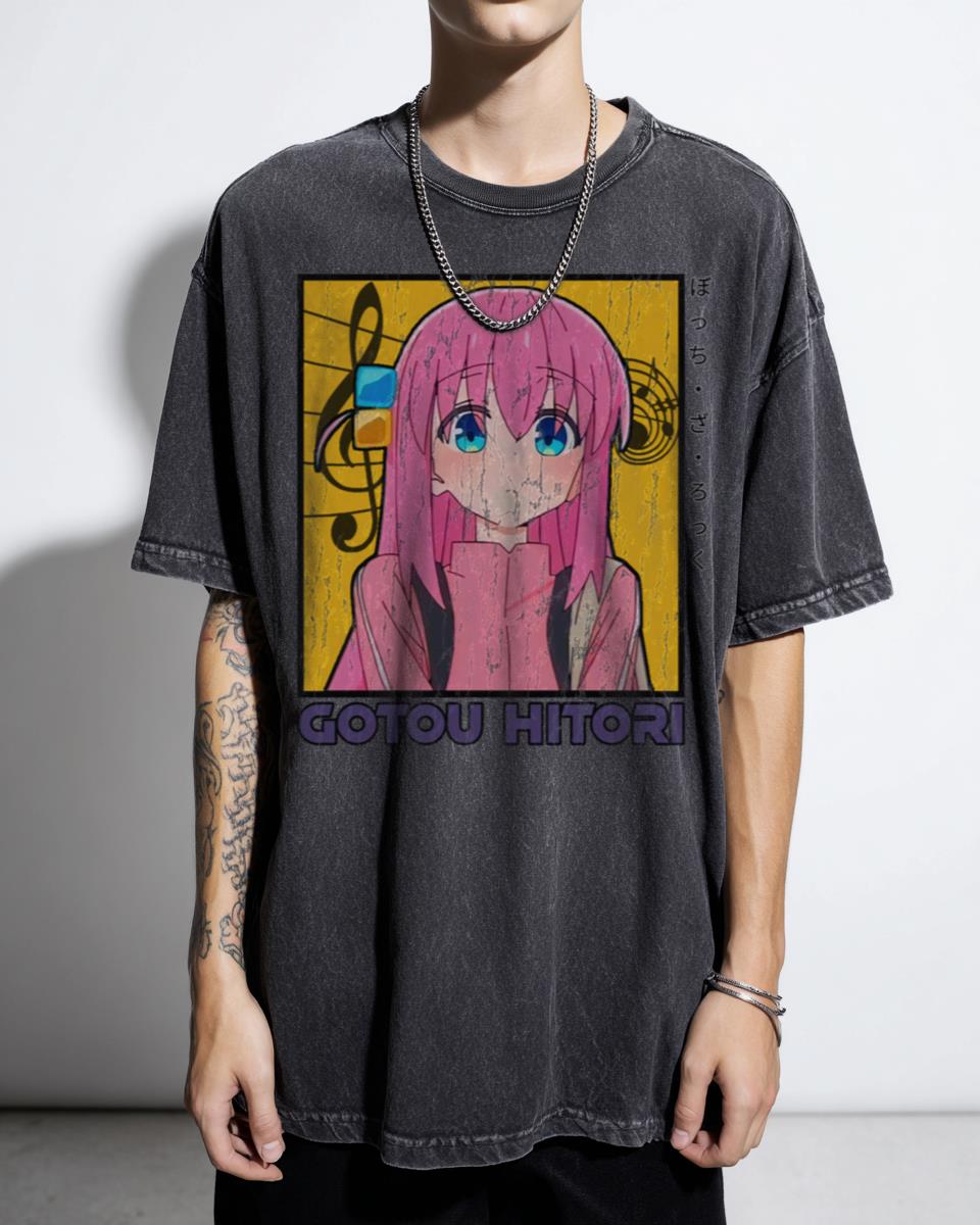 Hitori Gotou Bocchi the Rock Anime T-Shirt - Best Cute Fan Design