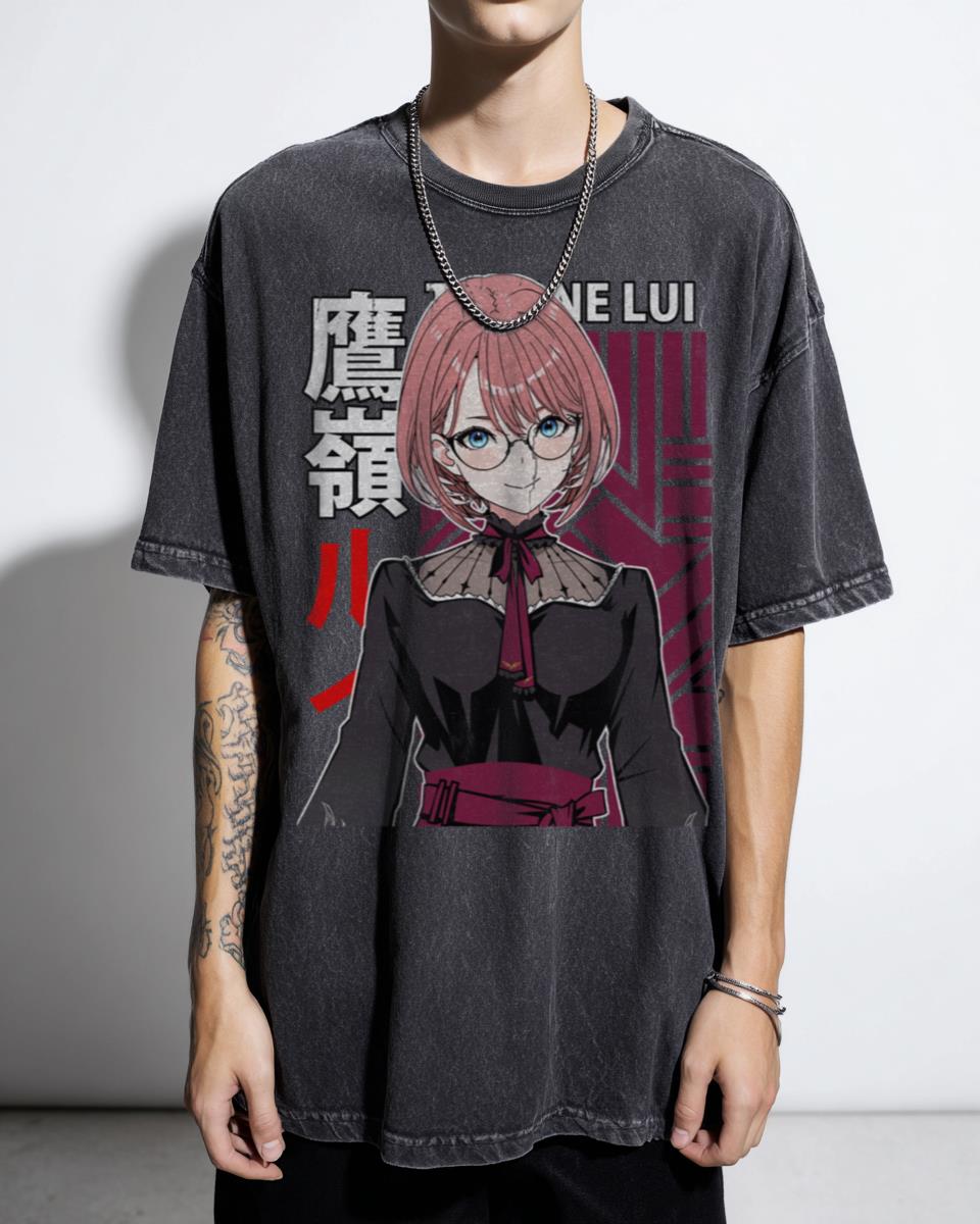 Hololive Takane Lui with Glasses T-Shirt - VTuber Virtual Youtuber Fan Apparel